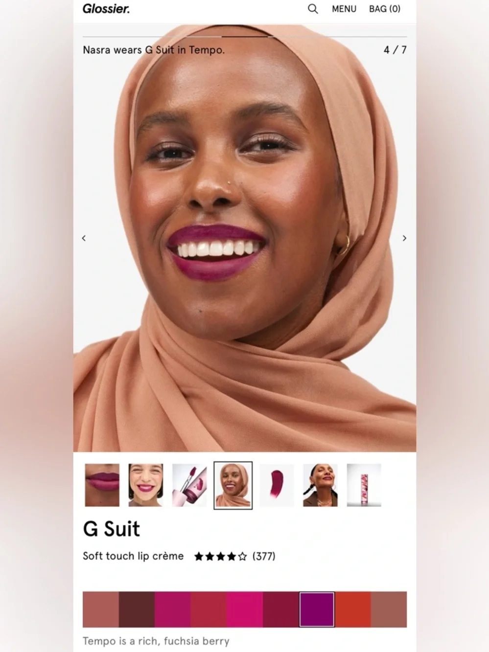 Glossier soft touch lip cream. - Picture 12 of 12